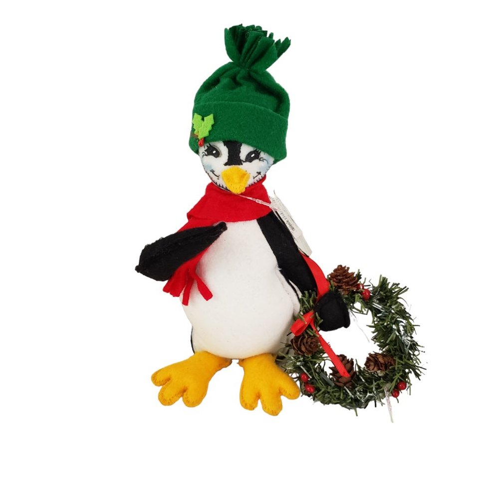 Annalee Doll Icicle Penguin With Wreath 2010 75th Anniversary Edition NWT